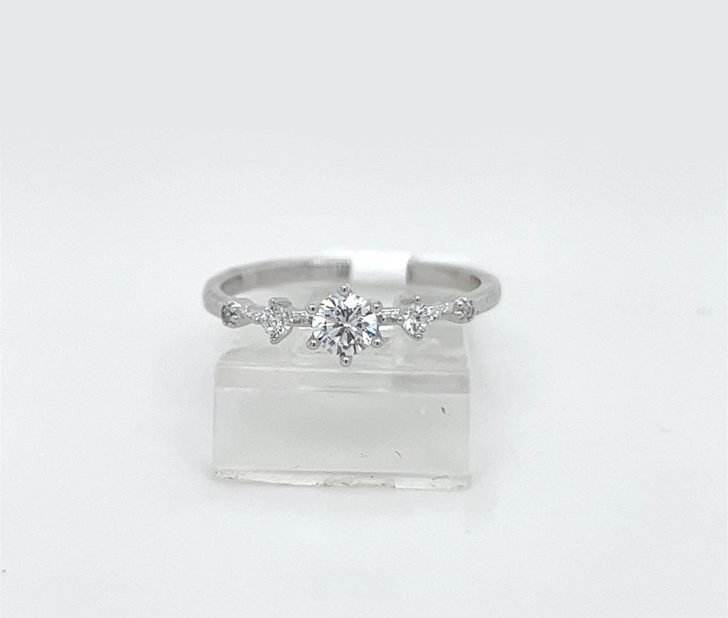 Silver Engagement Ring