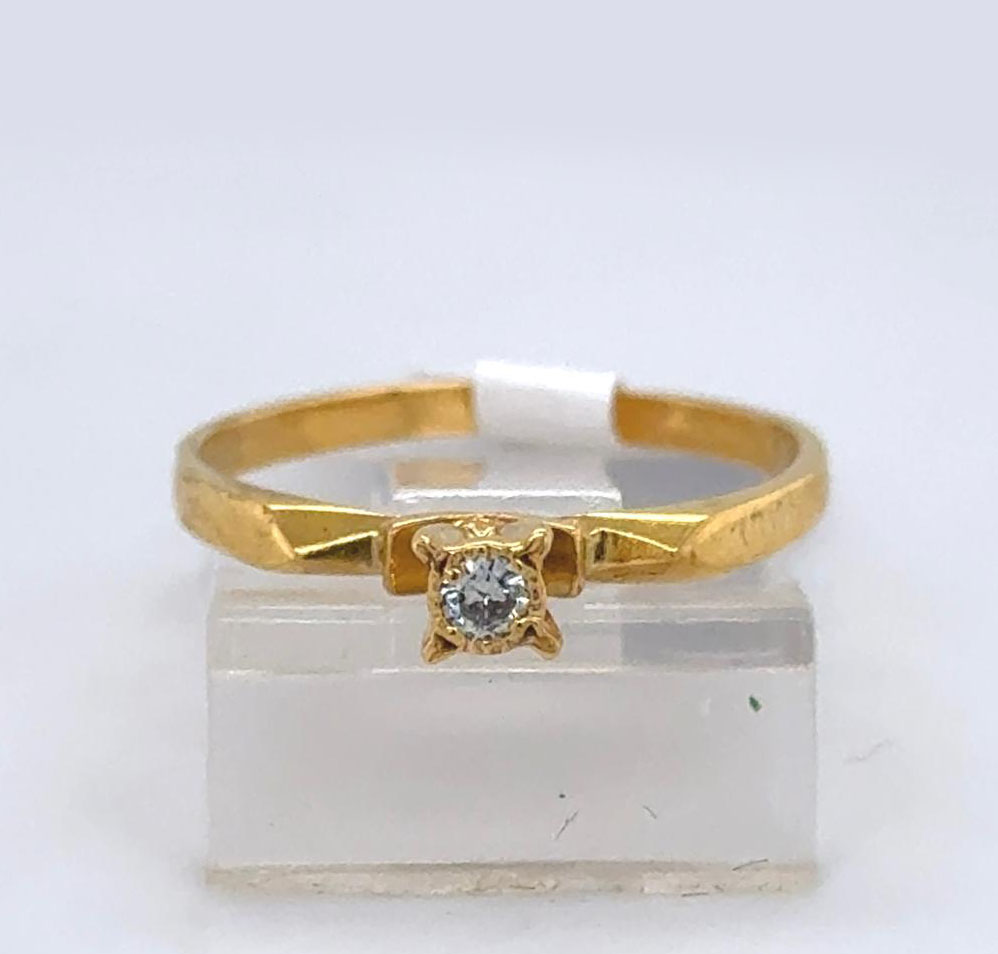 Gold Diamond Engagement Ring