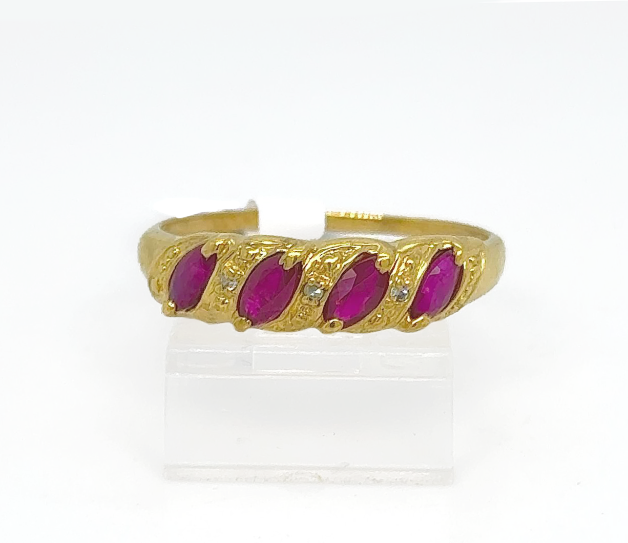 Gold Diamond Engagement Ring