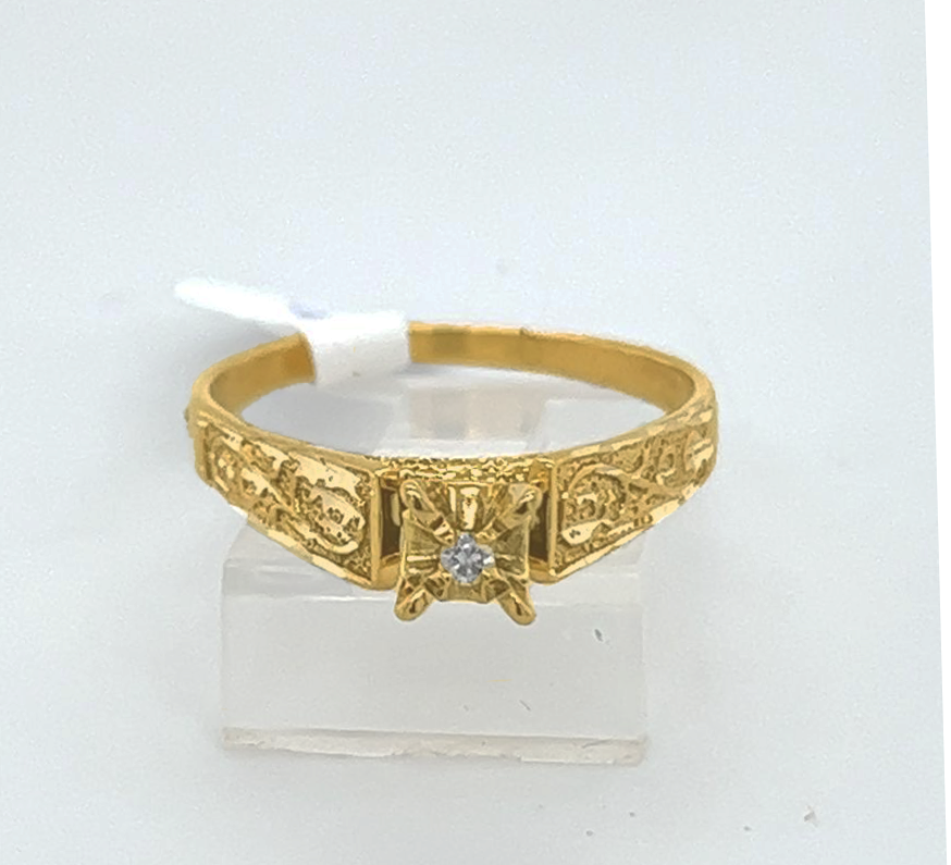 Gold Diamond Engagement Ring