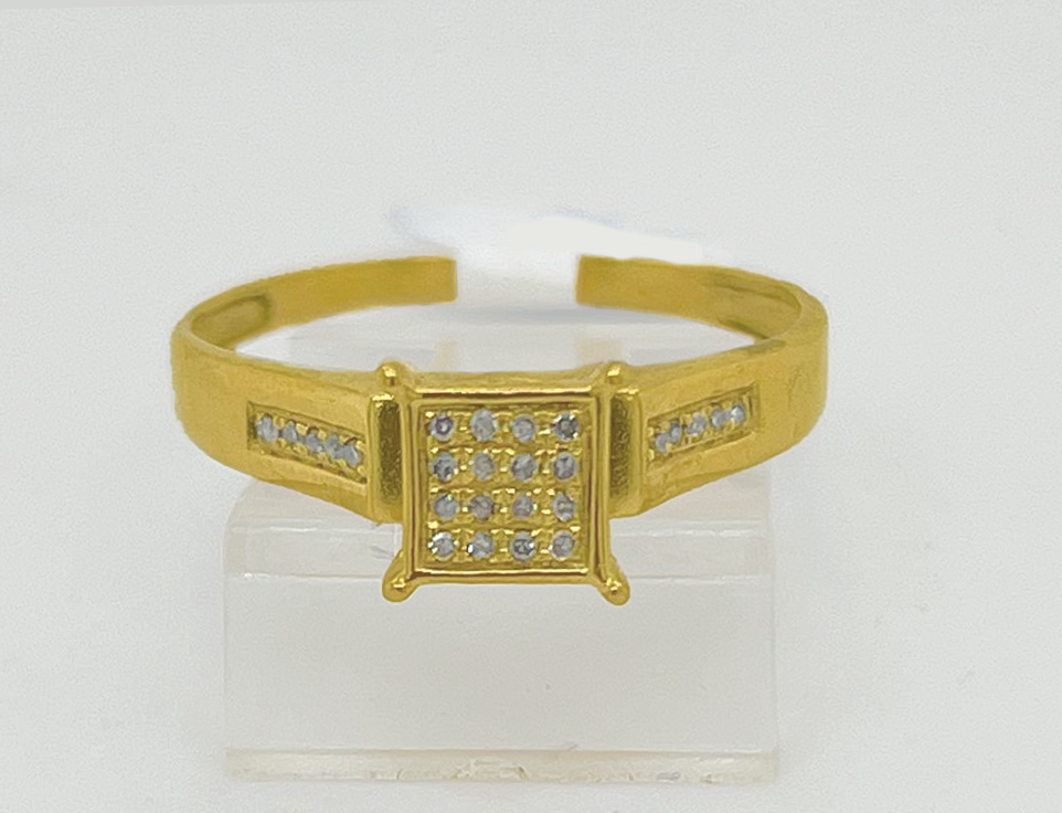 Gold Diamond Engagement Ring