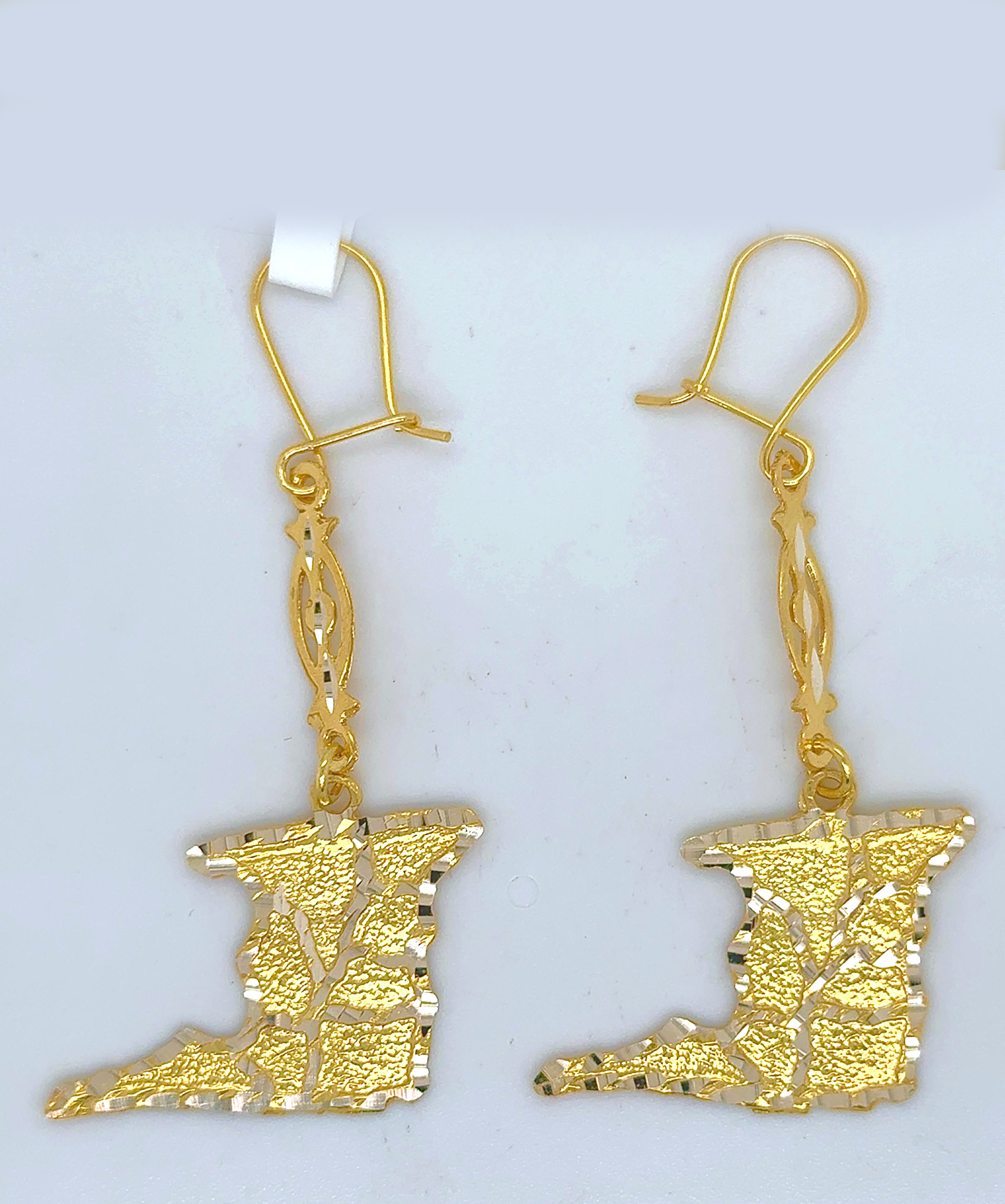 Gold Hanging Earring