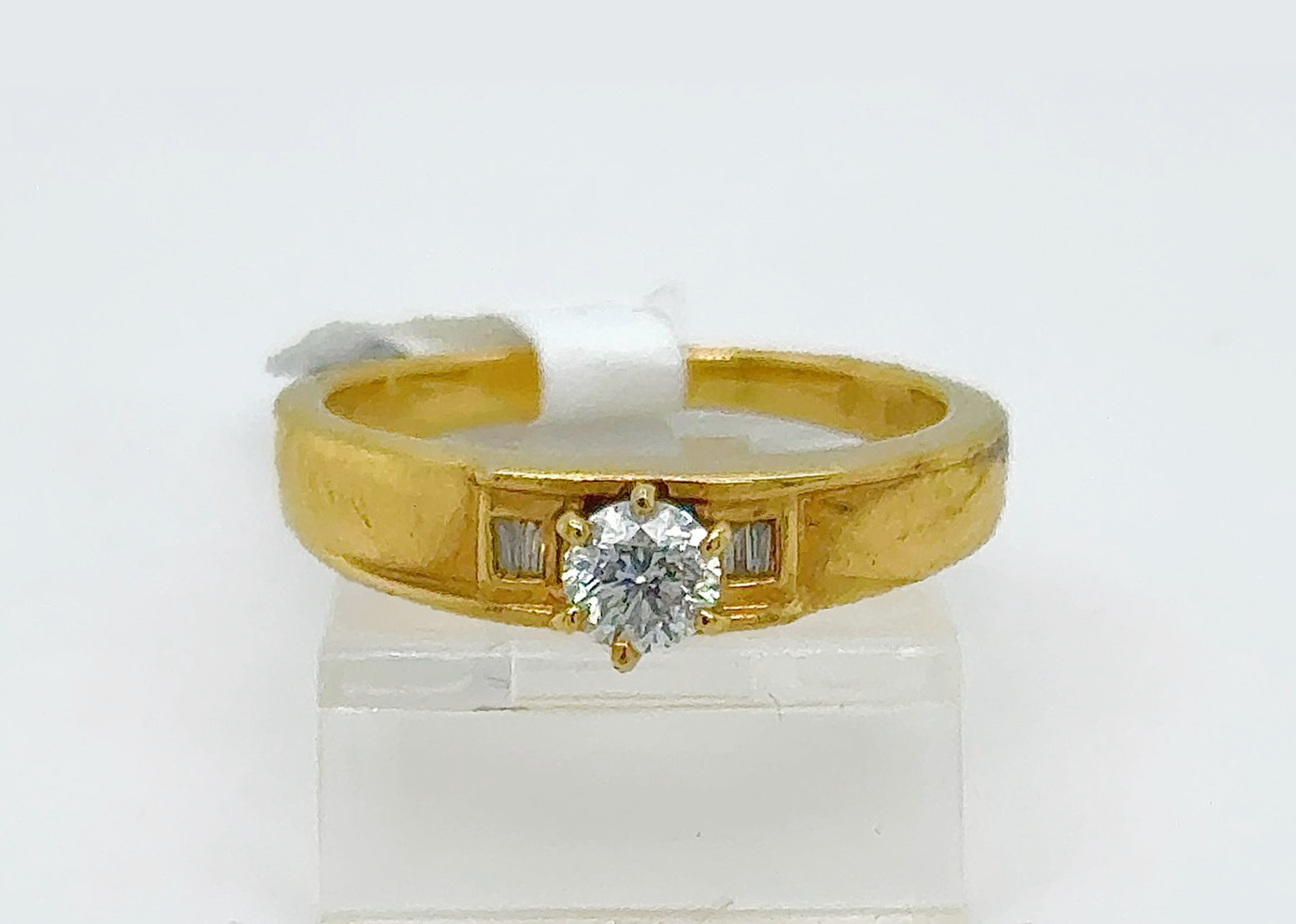 Gold Diamond Engagement Ring
