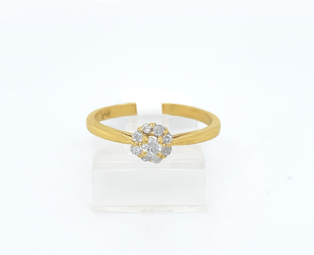 Gold Diamond Engagement Ring