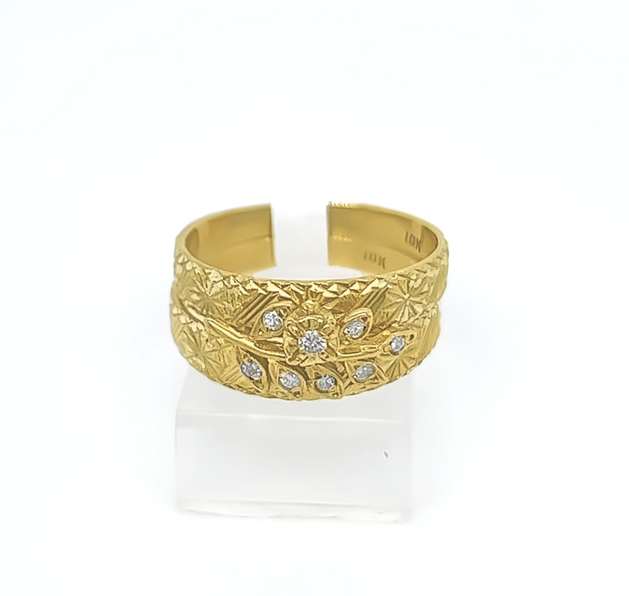 2PC Gold Wedding Ring