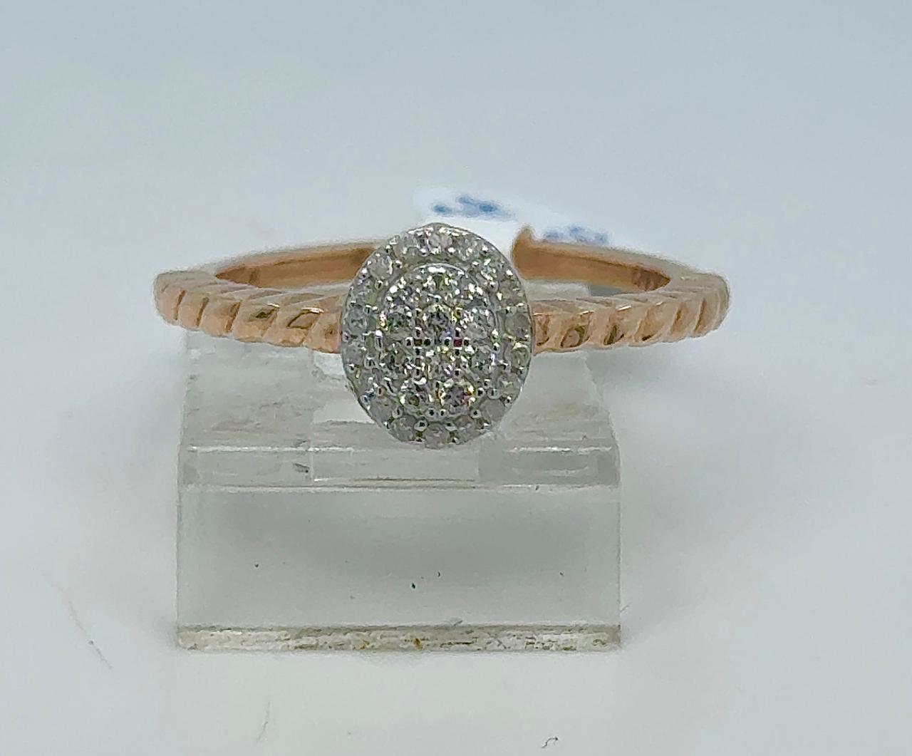 Gold Diamond Engagement Ring