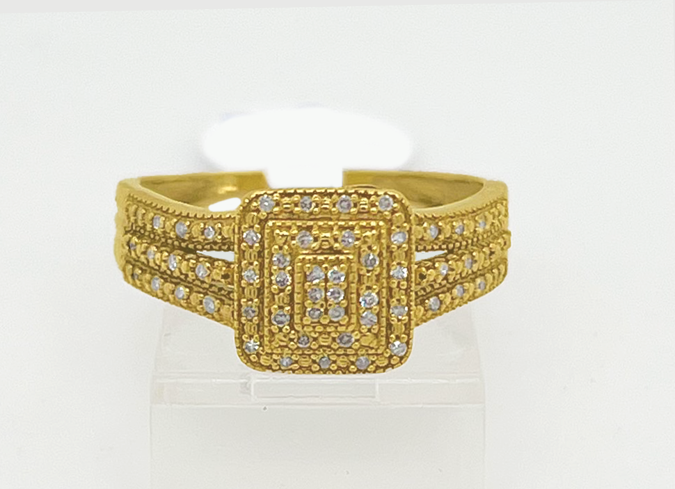 Gold Diamond Engagement Ring