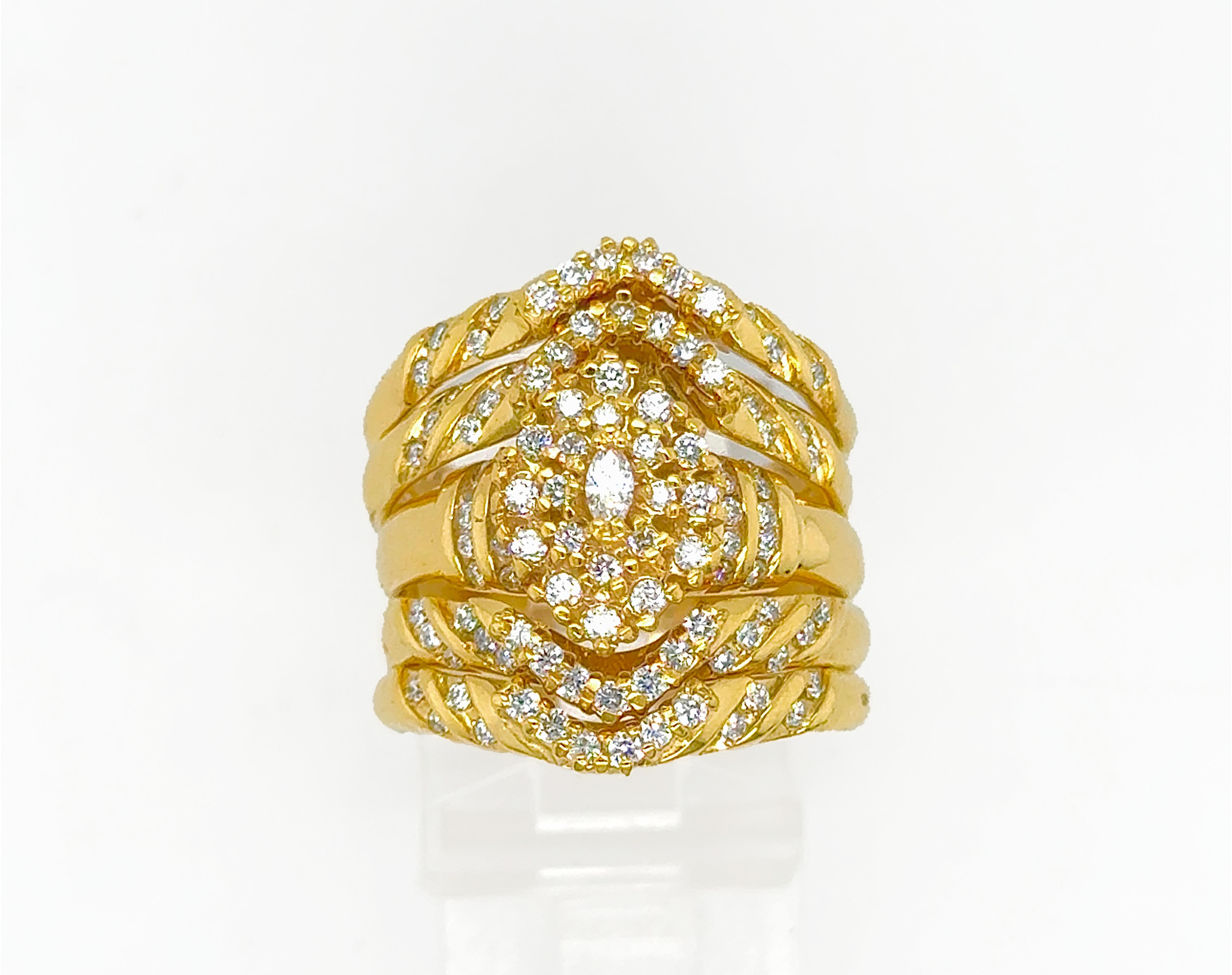 5PC Gold Wedding Ring