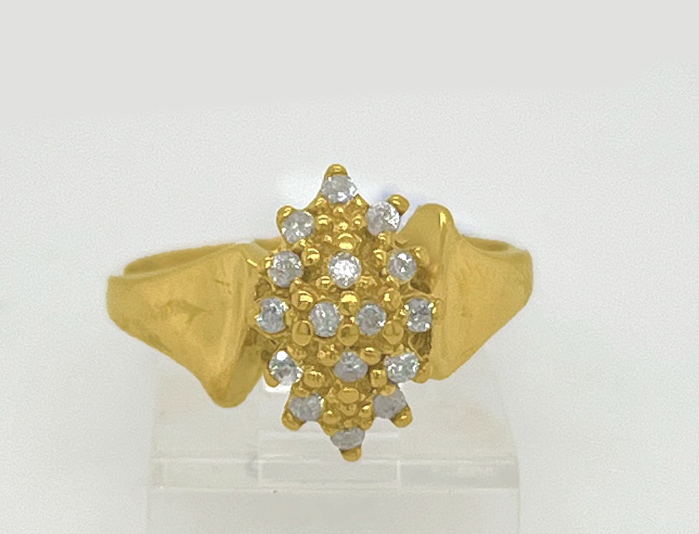 Gold Diamond Engagement Ring