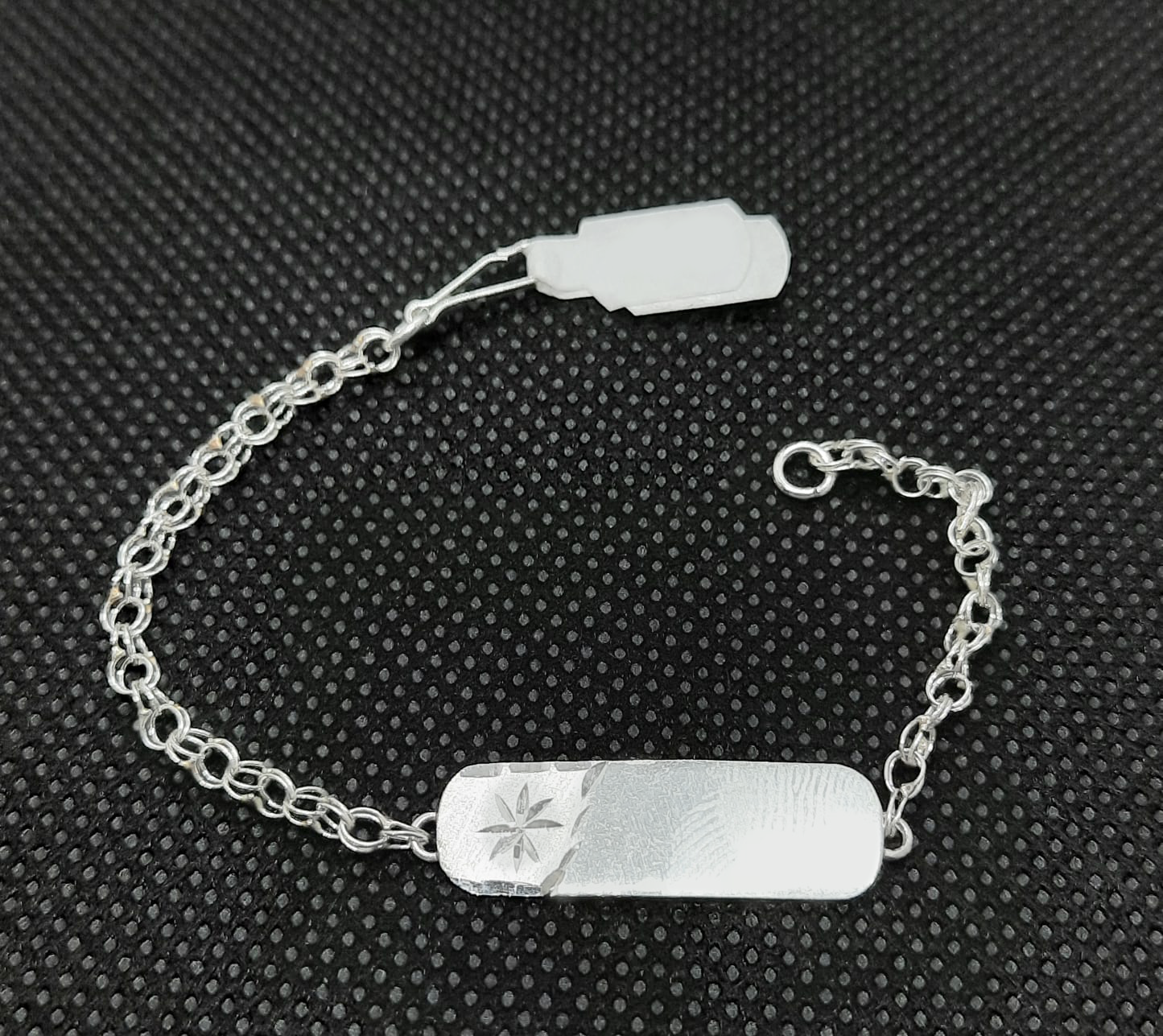 Silver Baby ID Band