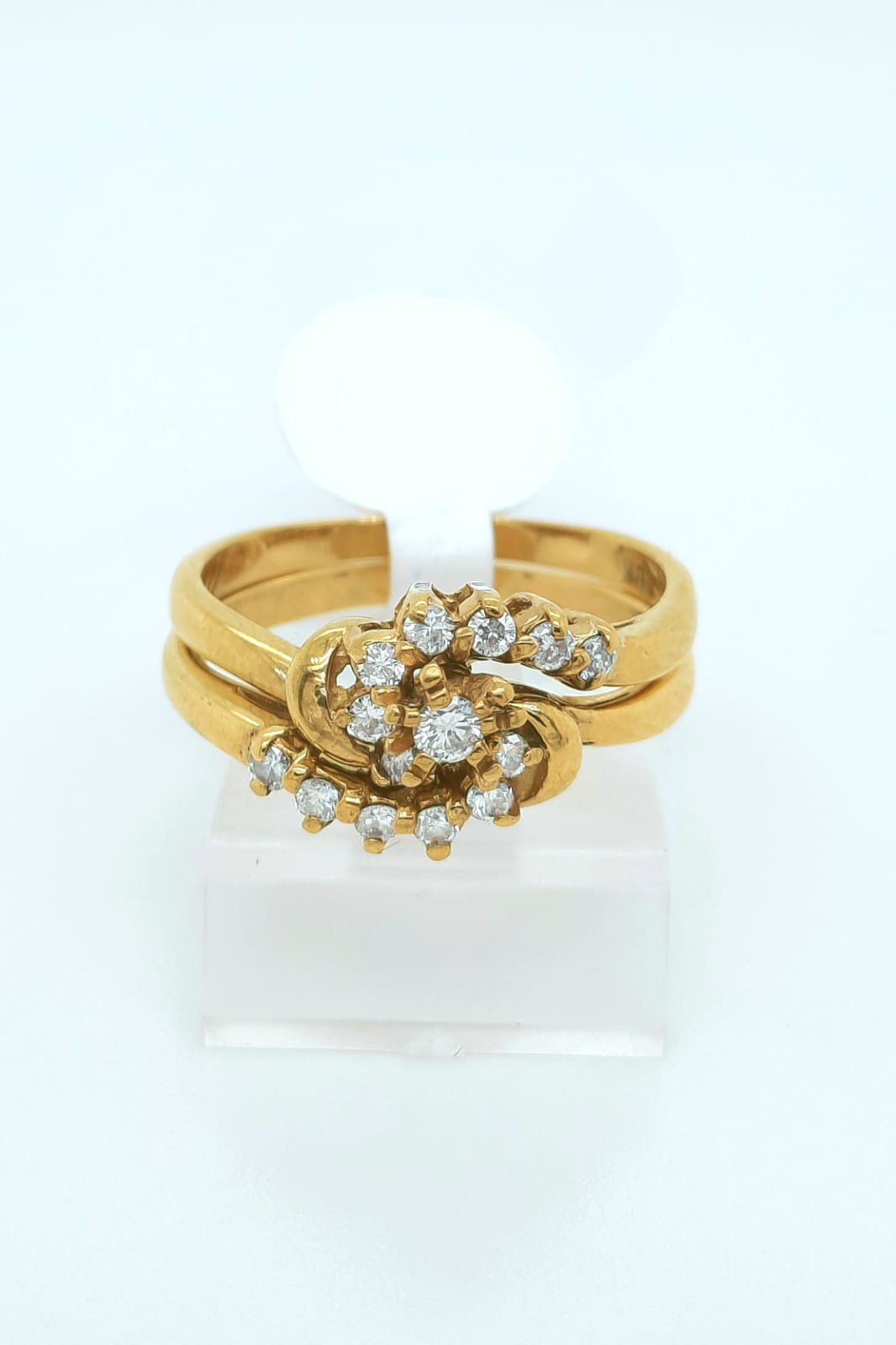 2PC Gold Wedding Ring