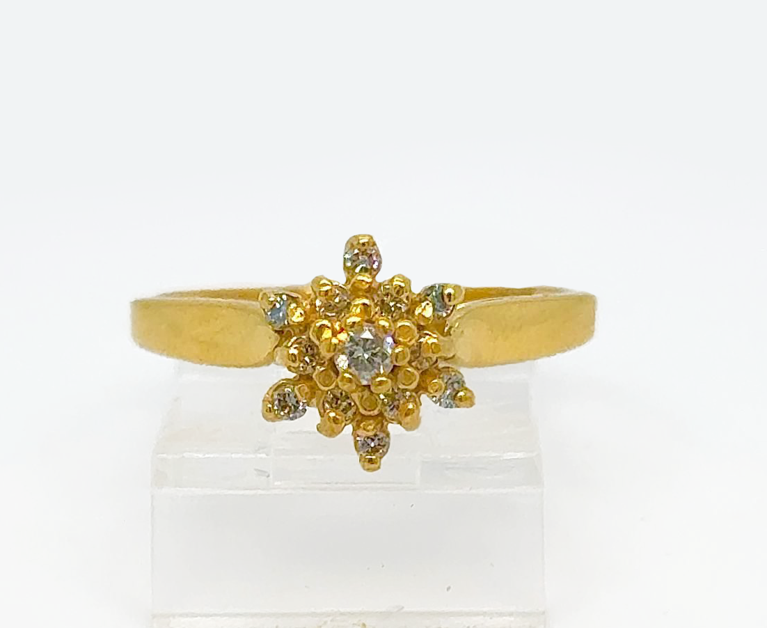 Gold Diamond Engagement Ring