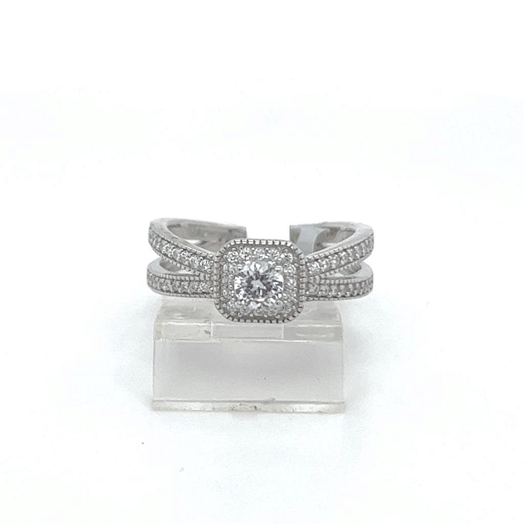 Silver Engagement Ring