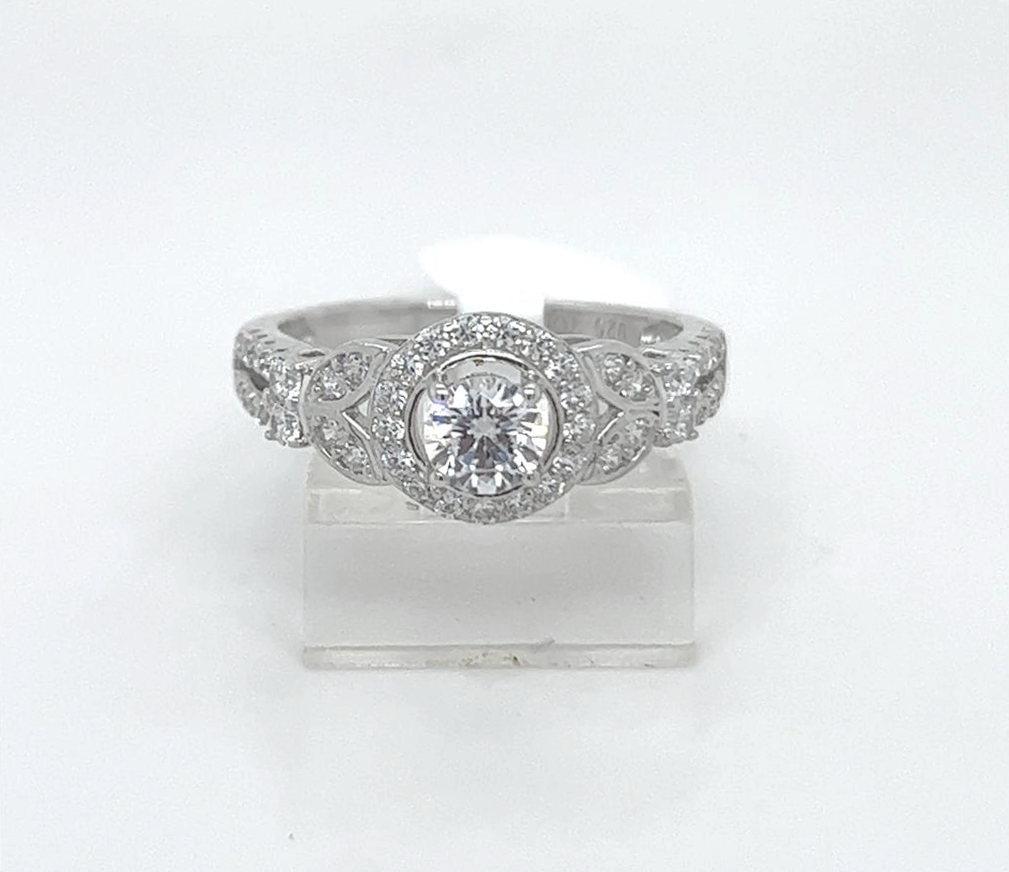 Silver Engagement Ring