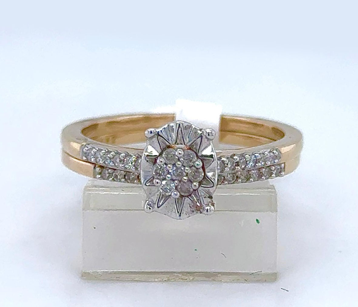 2PC Gold Wedding Ring