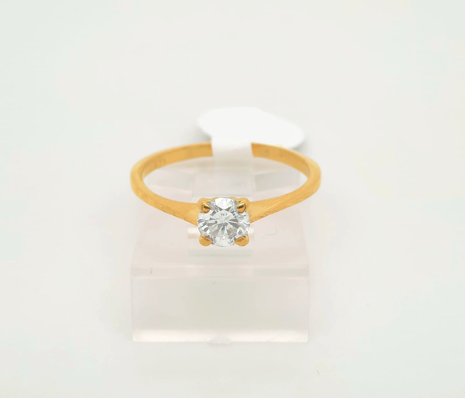 Gold Diamond Engagement Ring