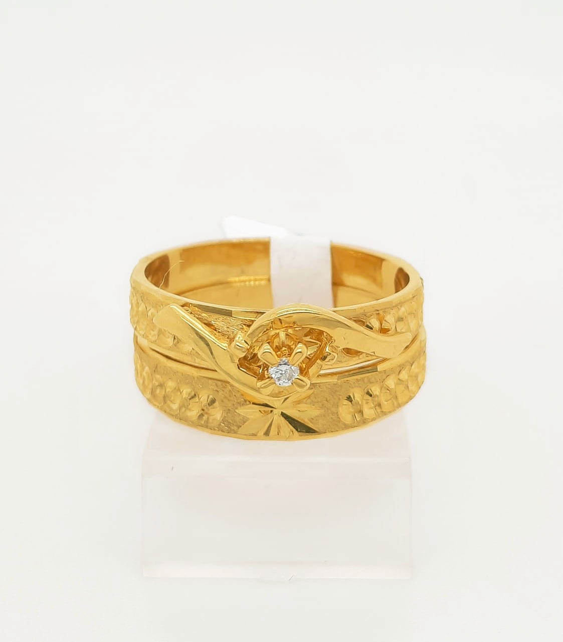 2PC Gold Wedding Ring