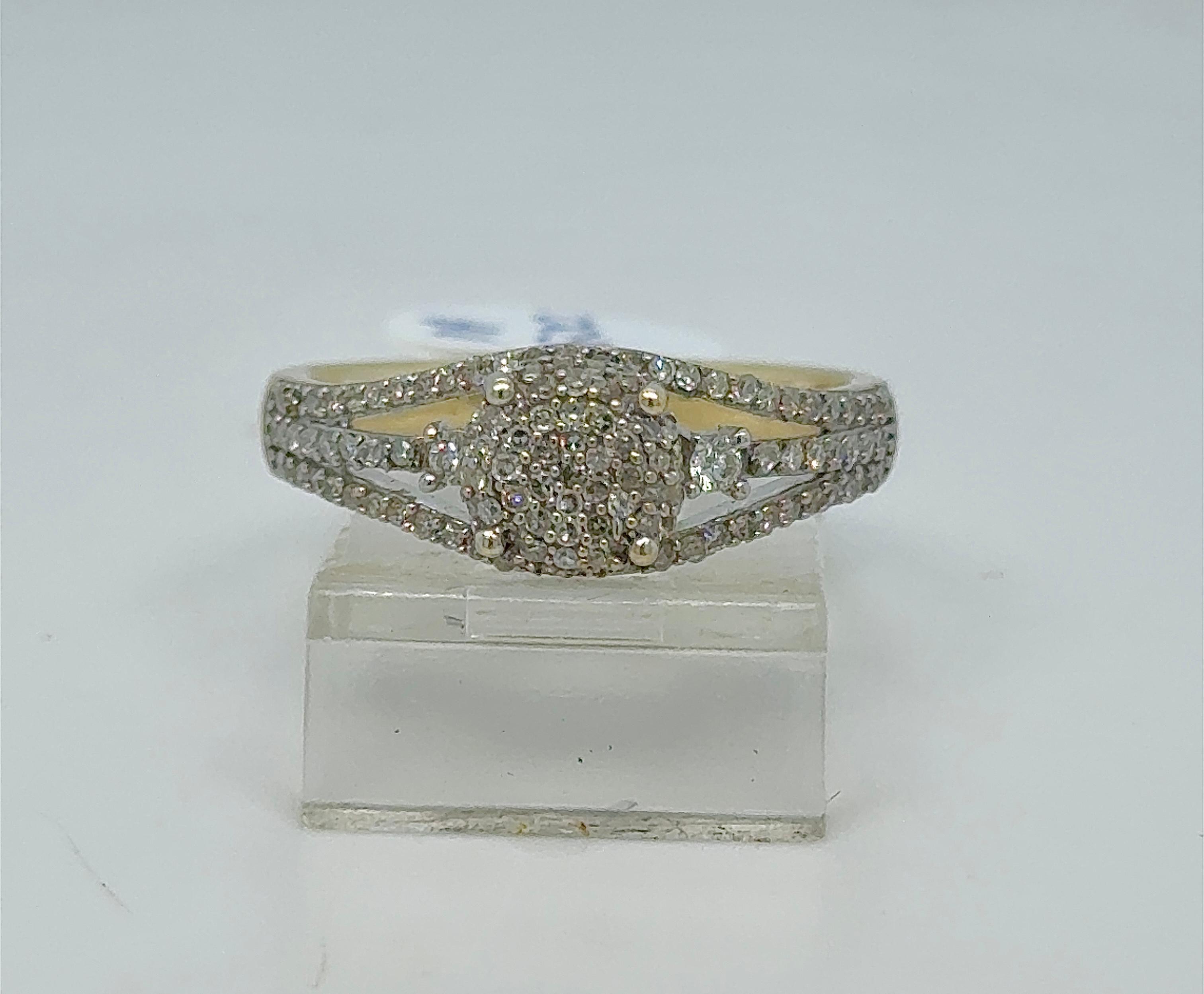 Gold Diamond Engagement Ring