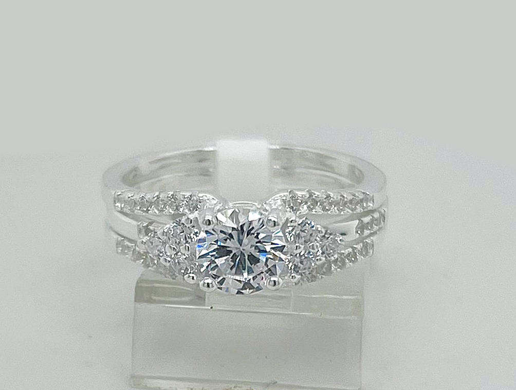 2PC Silver Ladie Ring
