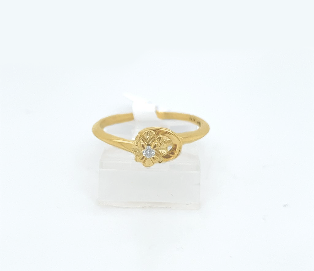 Gold Diamond Engagement Ring