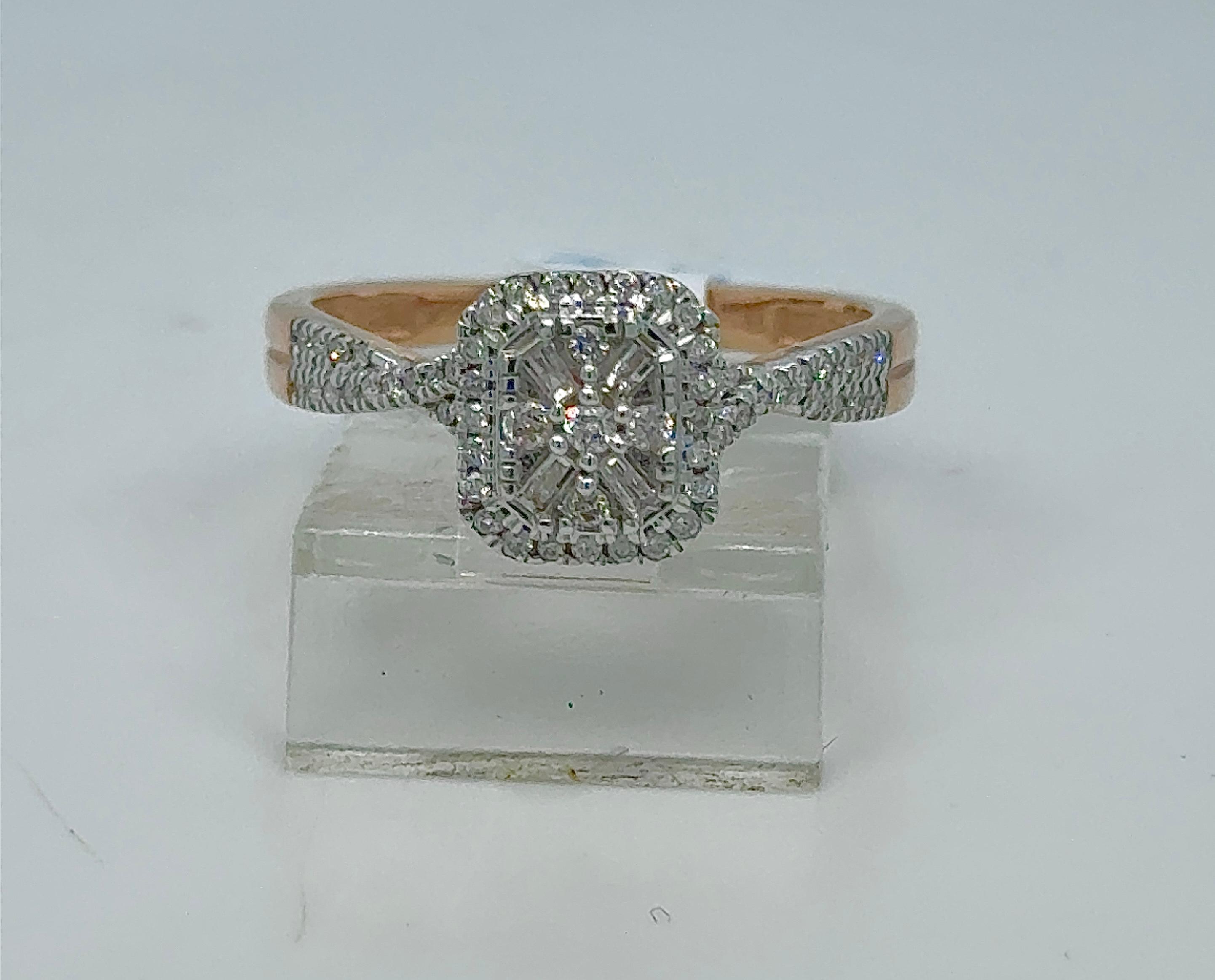 Gold Diamond Engagement Ring