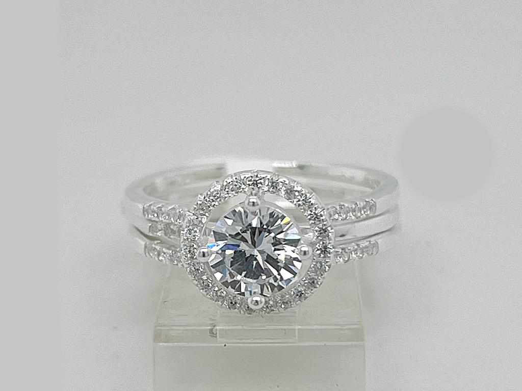 2PC Silver Ladie Ring