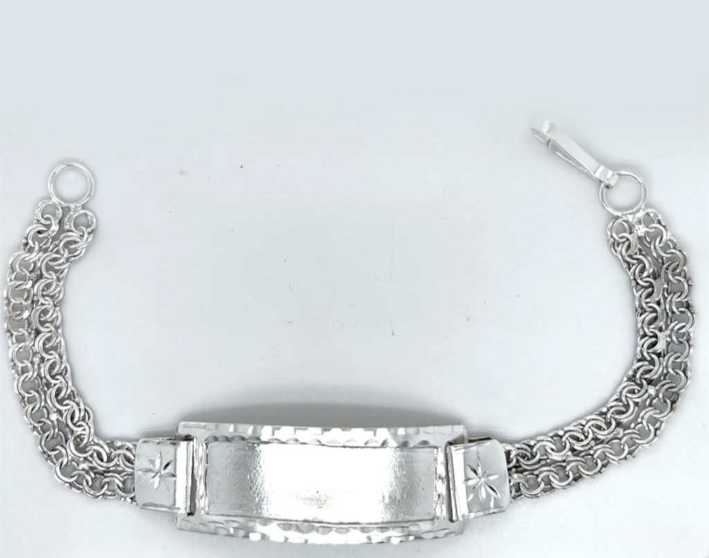 Silver Gent Hand Band