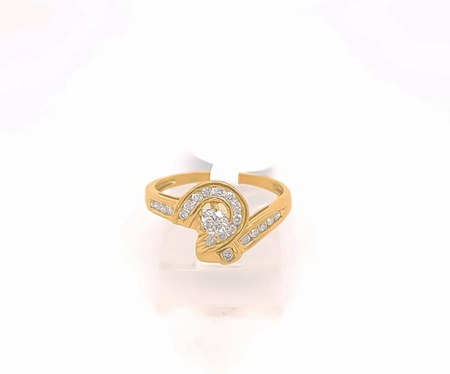 Gold Diamond Engagement Ring