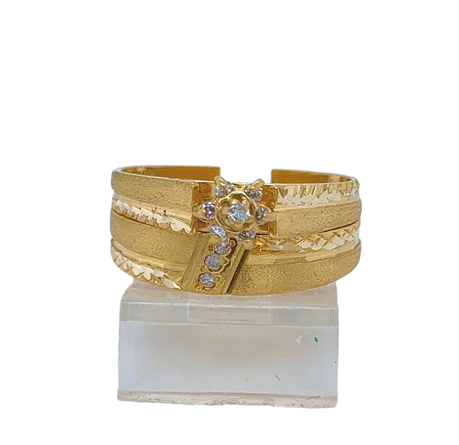 2PC Gold Wedding Ring