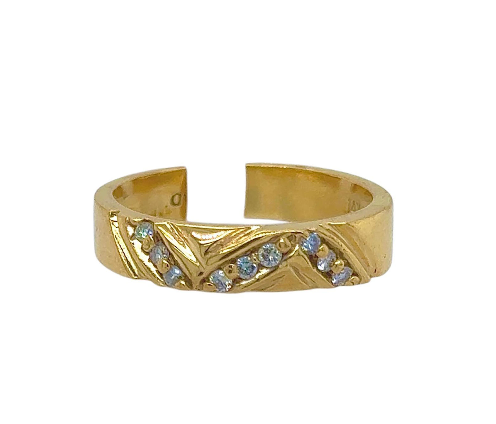 Gold Diamond Engagement Ring