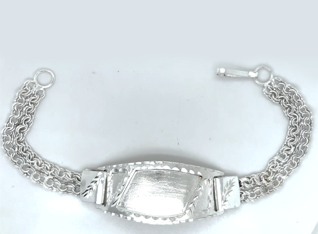 Silver Gent Hand Band