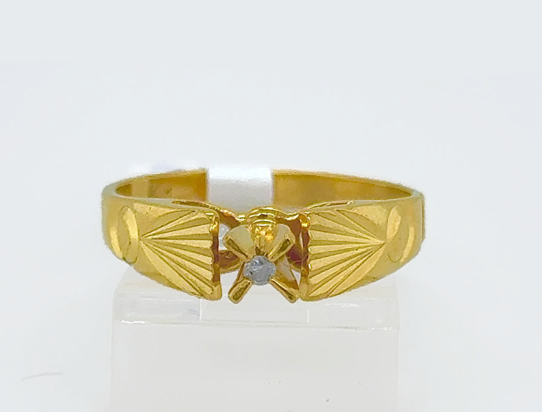 Gold Diamond Engagement Ring