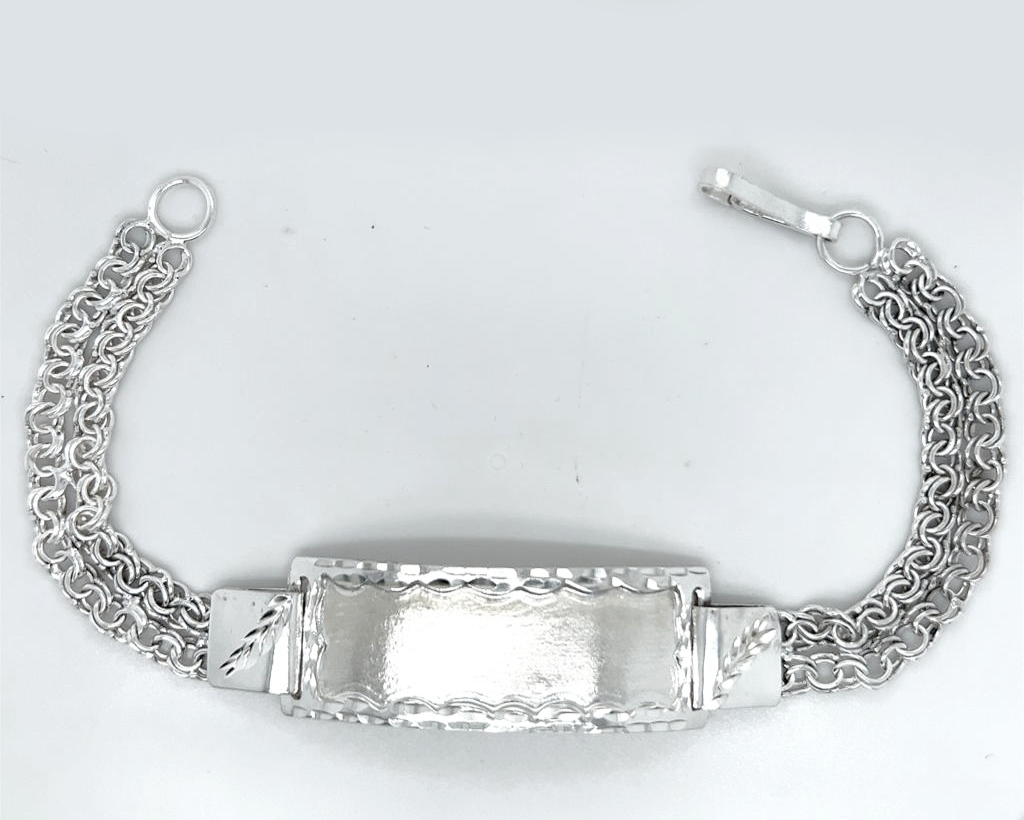 Silver Gent Hand Band