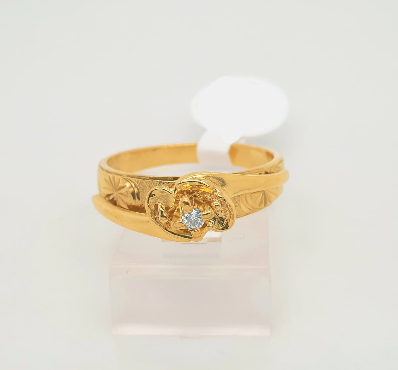 Gold Diamond Engagement Ring
