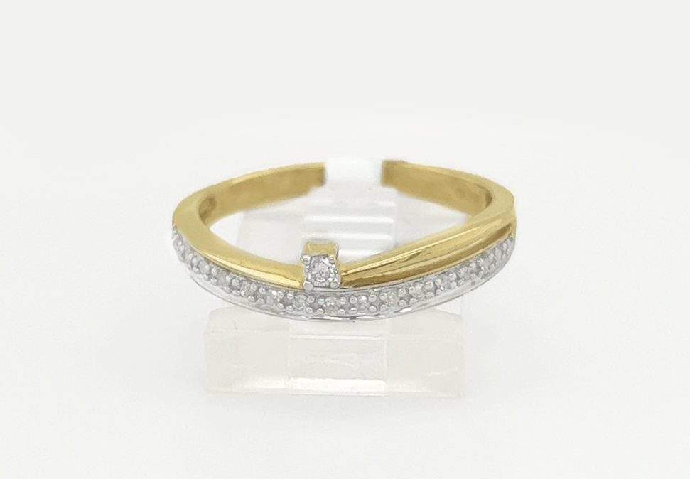 Gold Diamond Engagement Ring