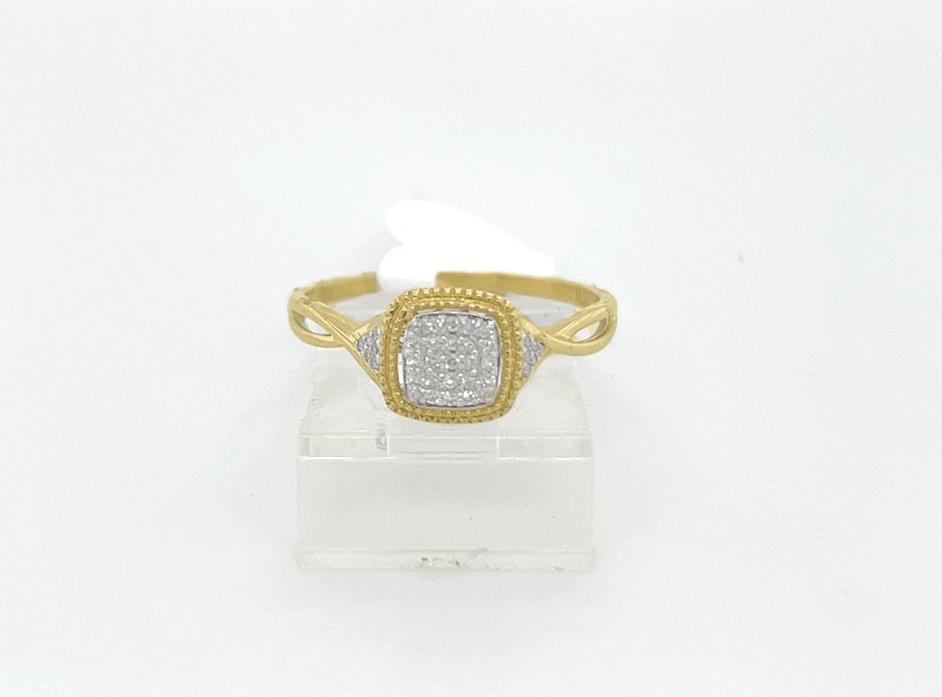 Gold Diamond Engagement Ring