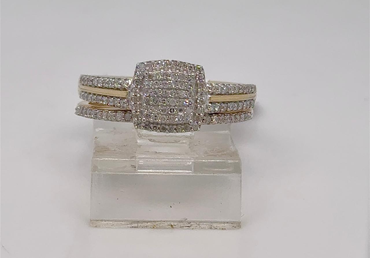 2PC Gold Wedding Ring