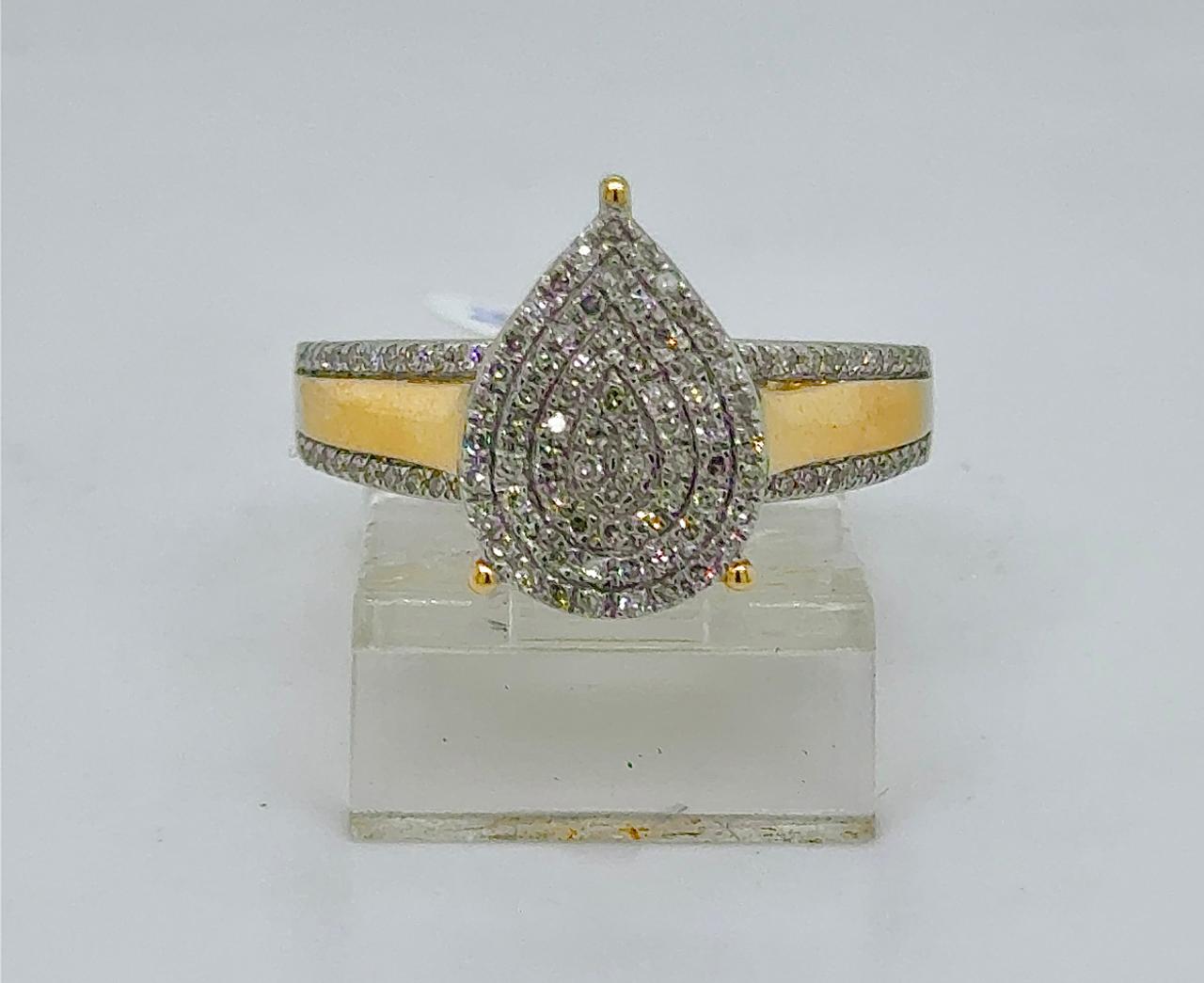 Gold Diamond Engagement Ring