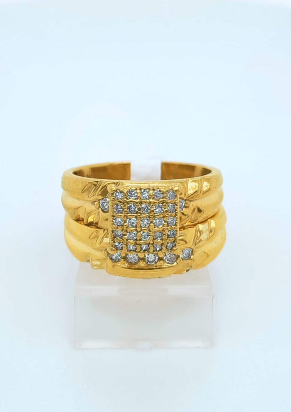 2PC Gold Wedding Ring
