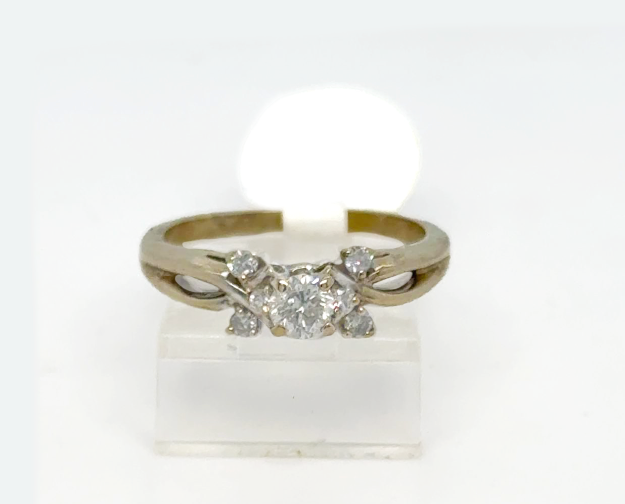 Gold Diamond Engagement Ring